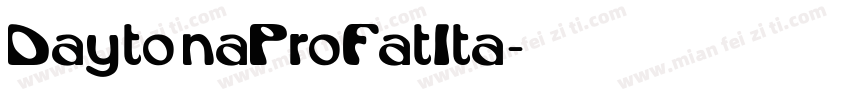 Daytona Pro Fat Ita字体转换